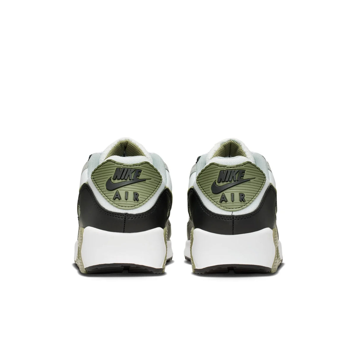 Nike Air Max 90 White Grey and Olive Sneakers