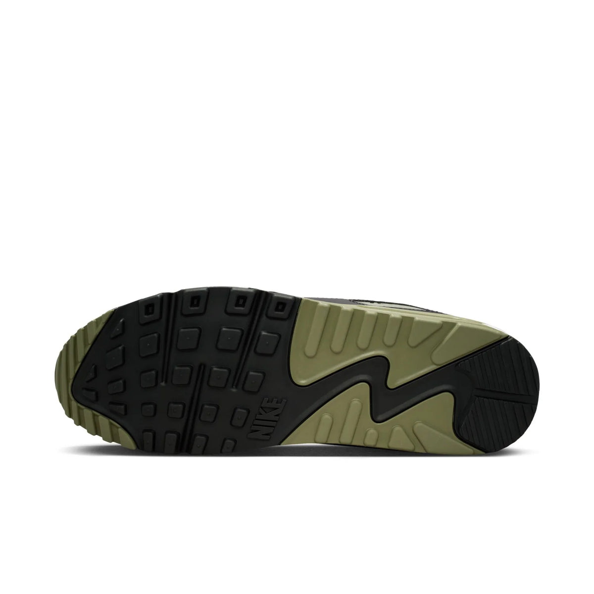 Nike Air Max 90 White Grey and Olive Sneakers