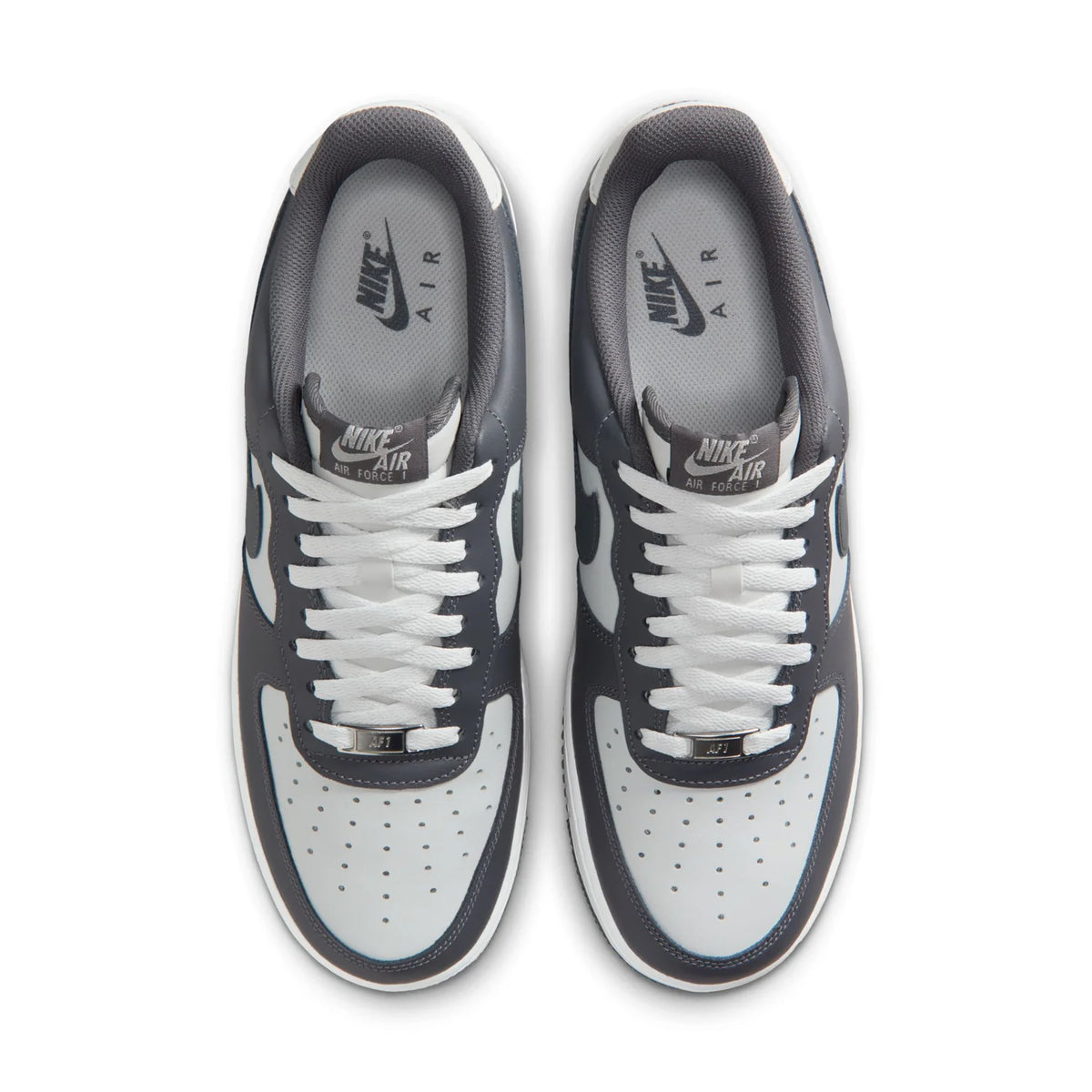 Nike Air Force 1 Low Gray and White Sneakers