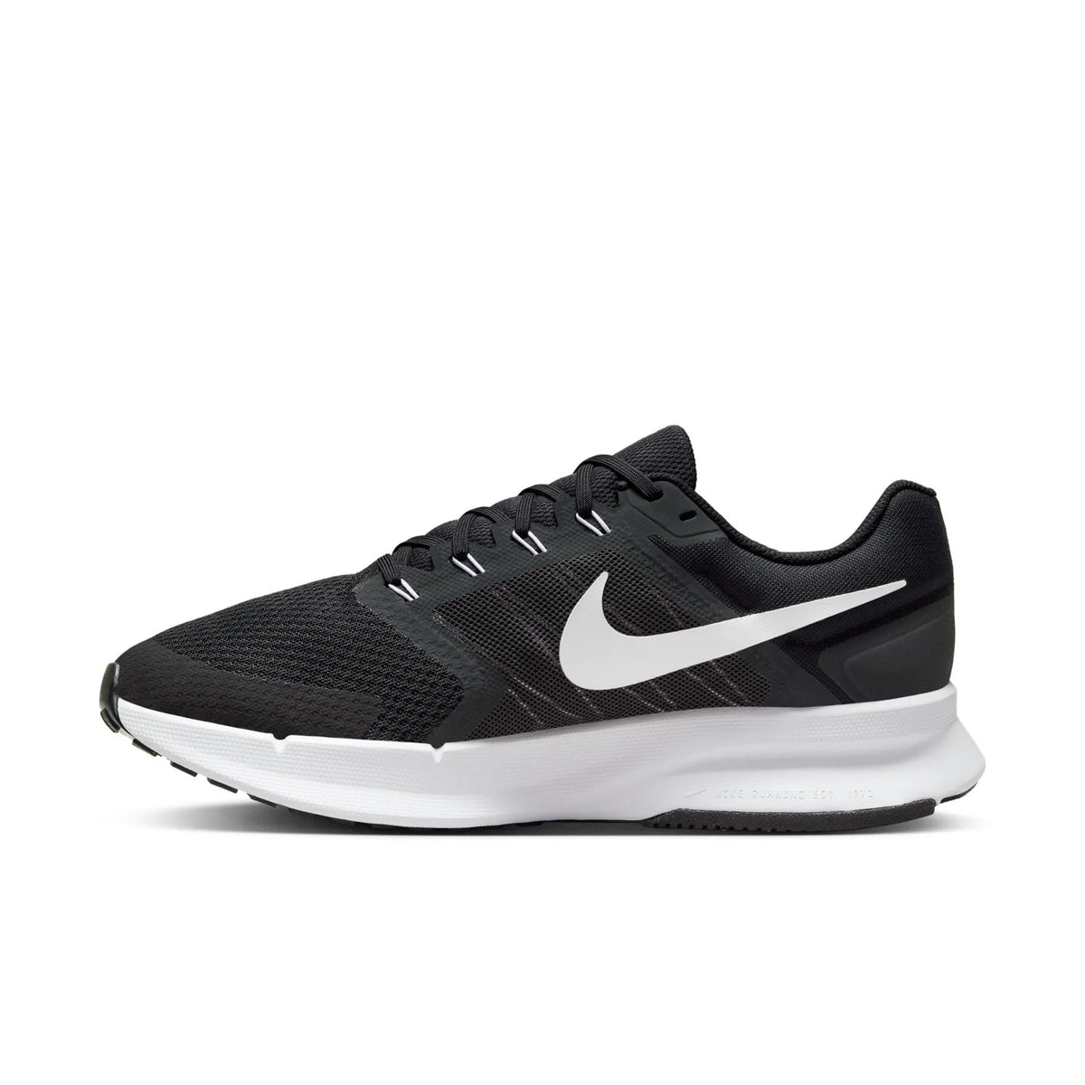 Nike Black and White Running Shoes with Flywire Details