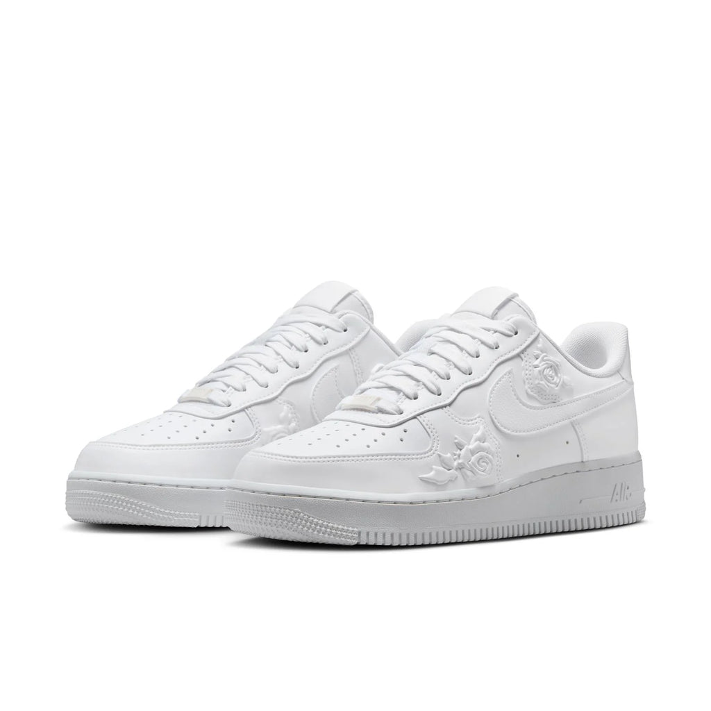 Nike Air Force 1 Low White Sneakers with Floral Details