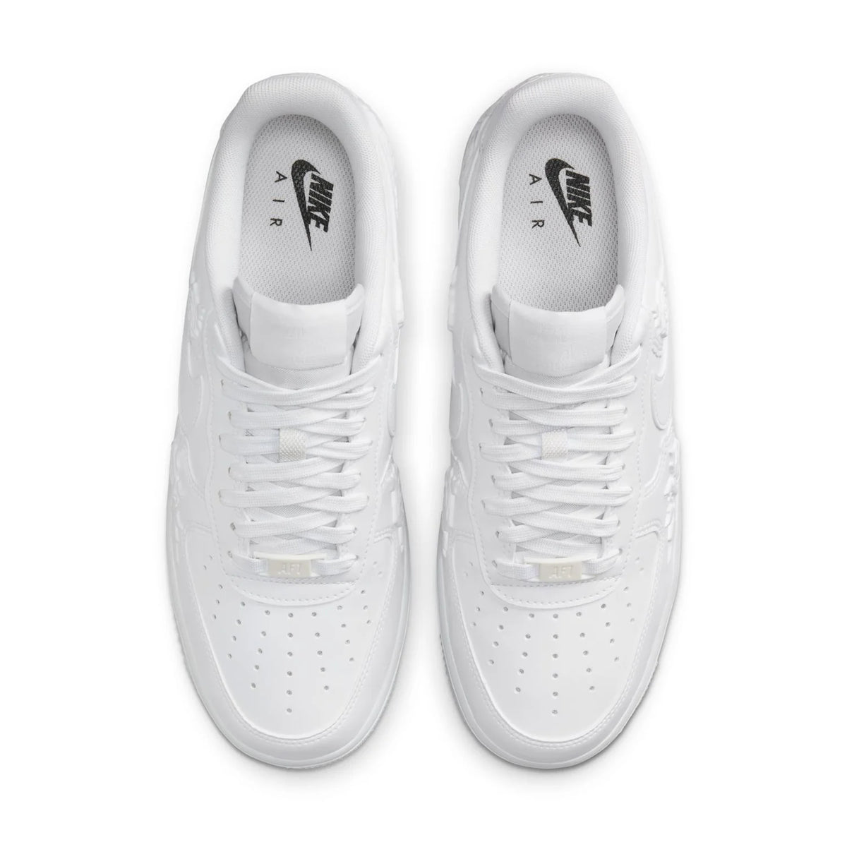 Nike Air Force 1 Low White Sneakers with Floral Details