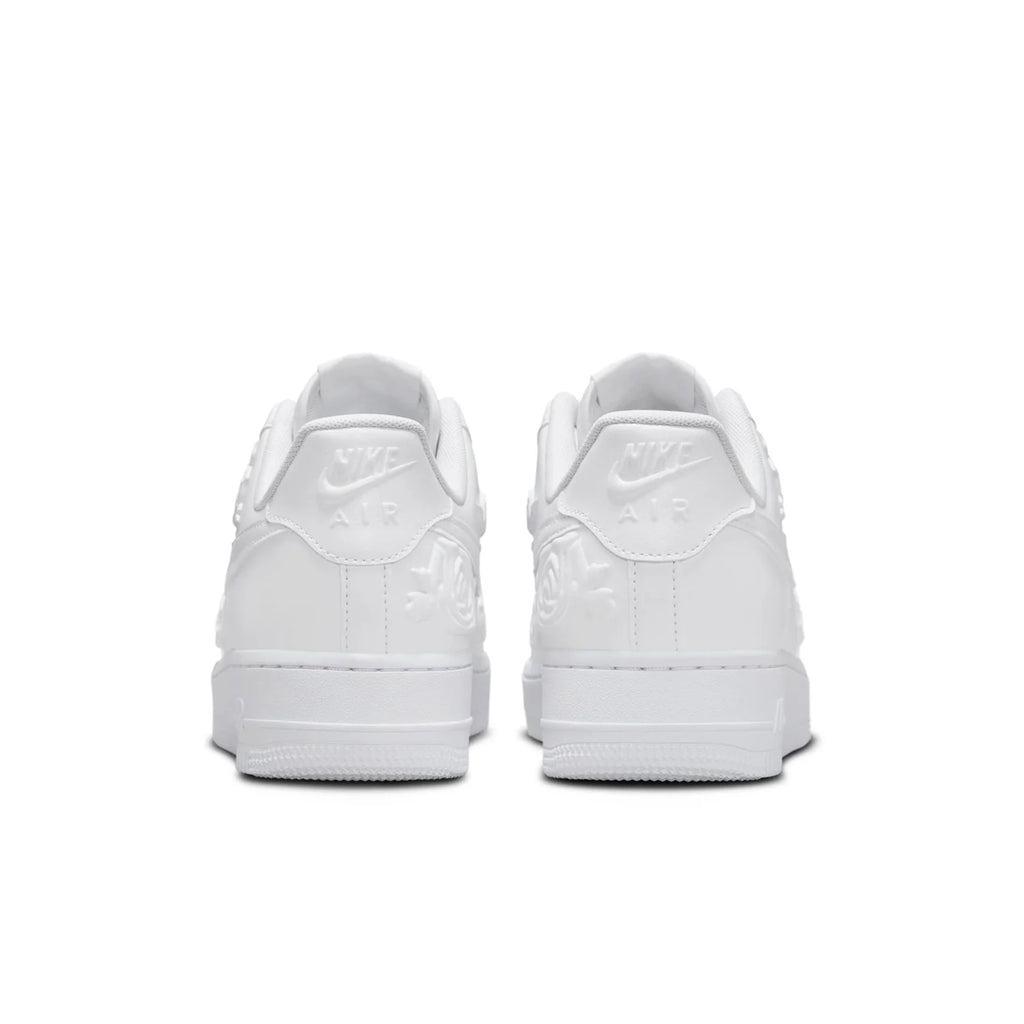 Nike Air Force 1 Low White Sneakers with Floral Details
