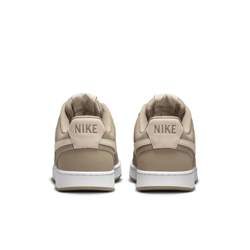 Nike Court Vision Low Beige Sneakers with Cream Swoosh
