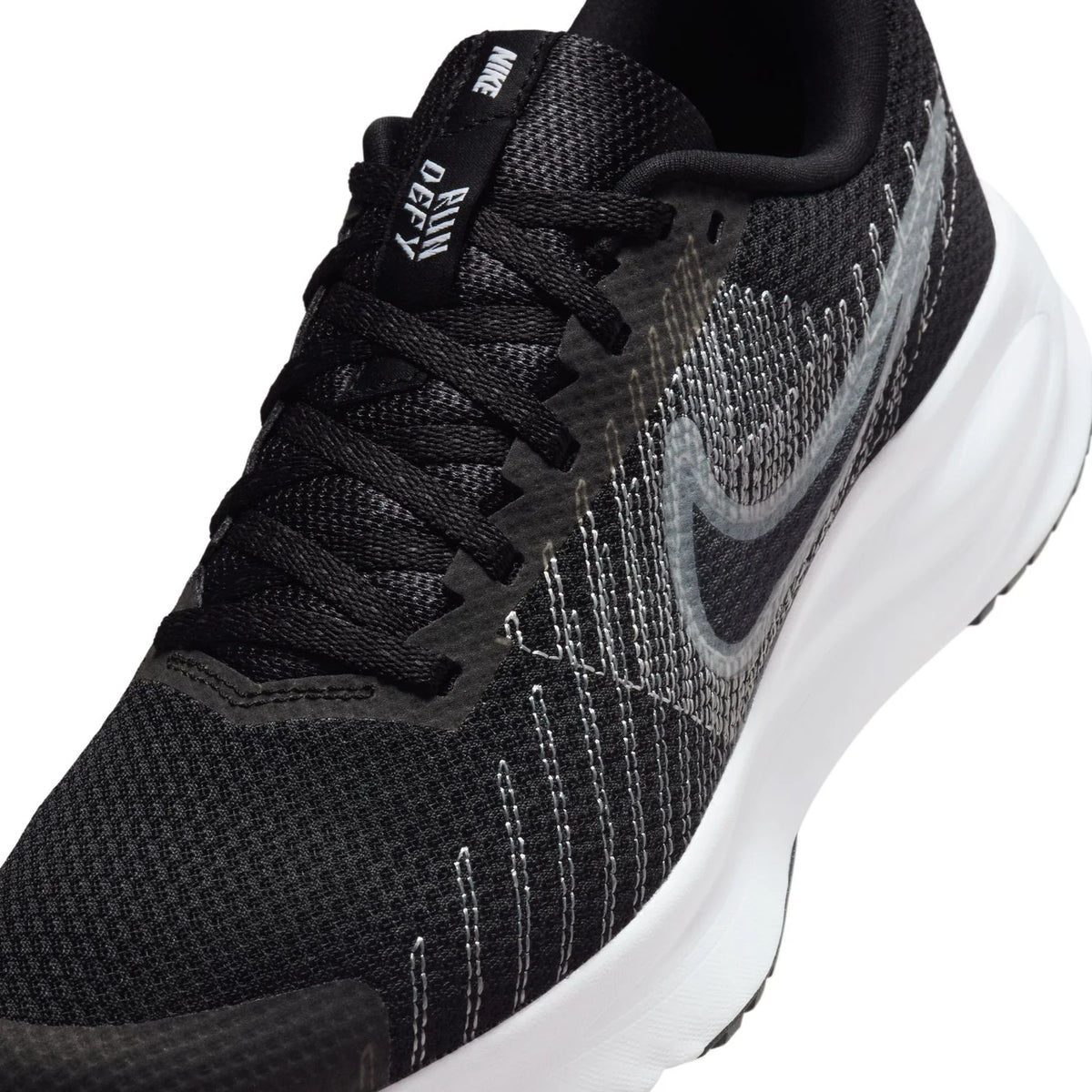 Nike Run Defy Black and White Running Shoes