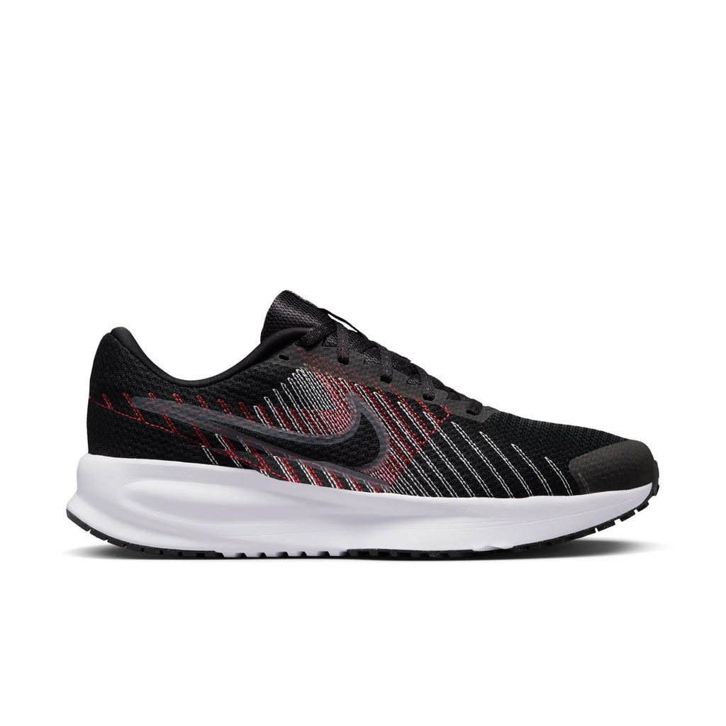 Nike Black Sneakers with Red and White Line Details