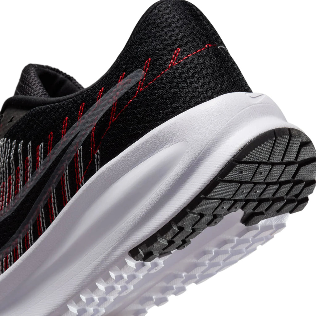 Nike Black Sneakers with Red and White Line Details