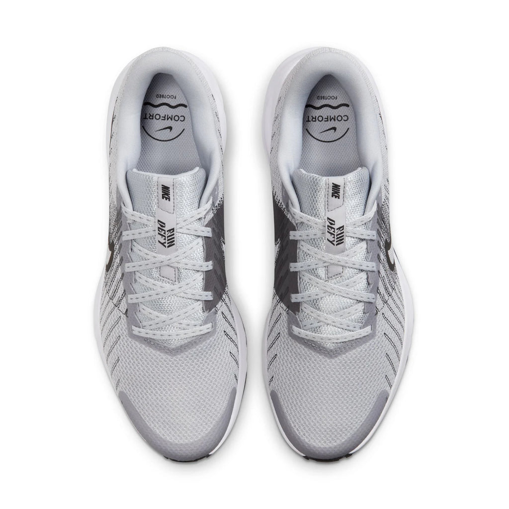 Nike Run Defy Gray and White Running Shoes