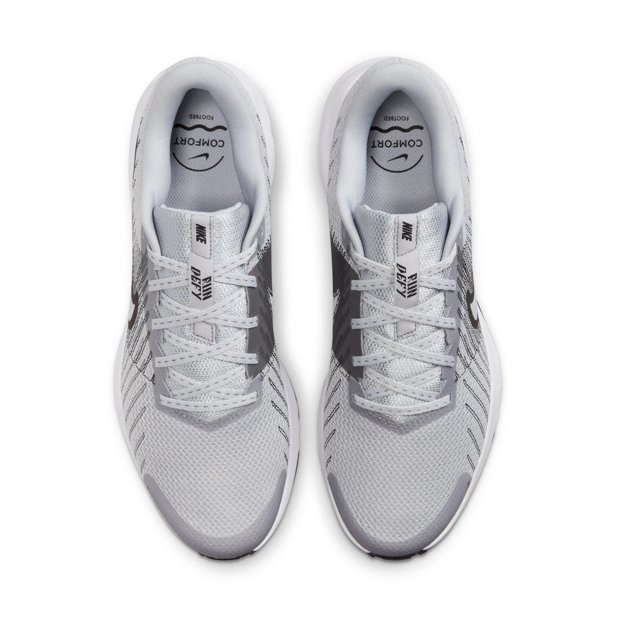 Nike Run Defy Gray and White Running Shoes