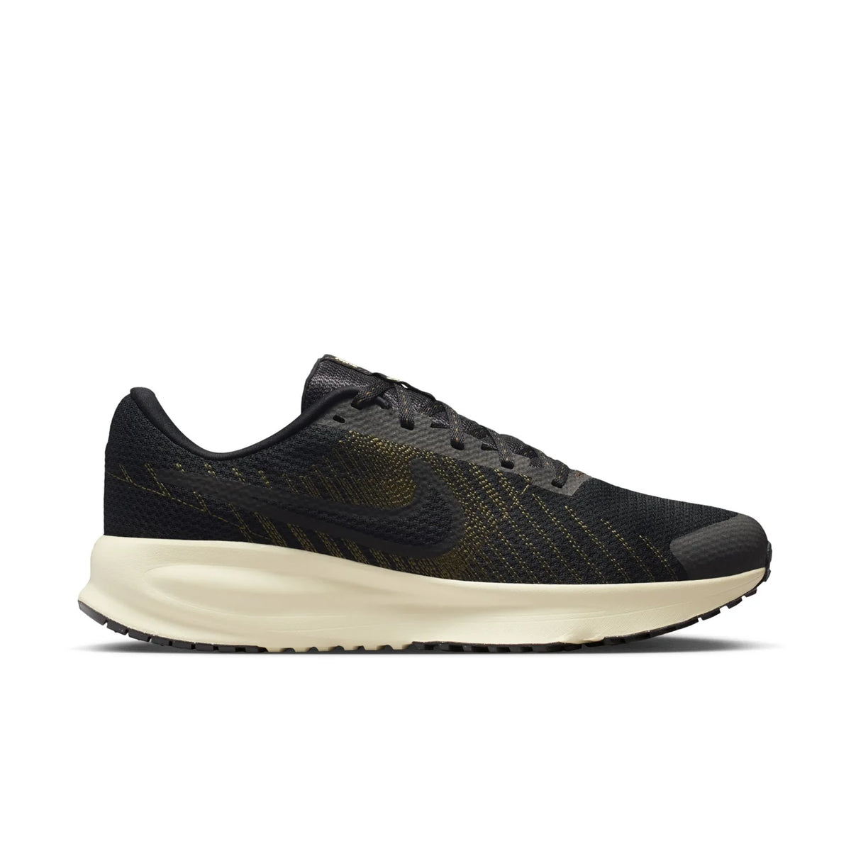 Nike Run Defy Black Running Shoes with Cream Sole