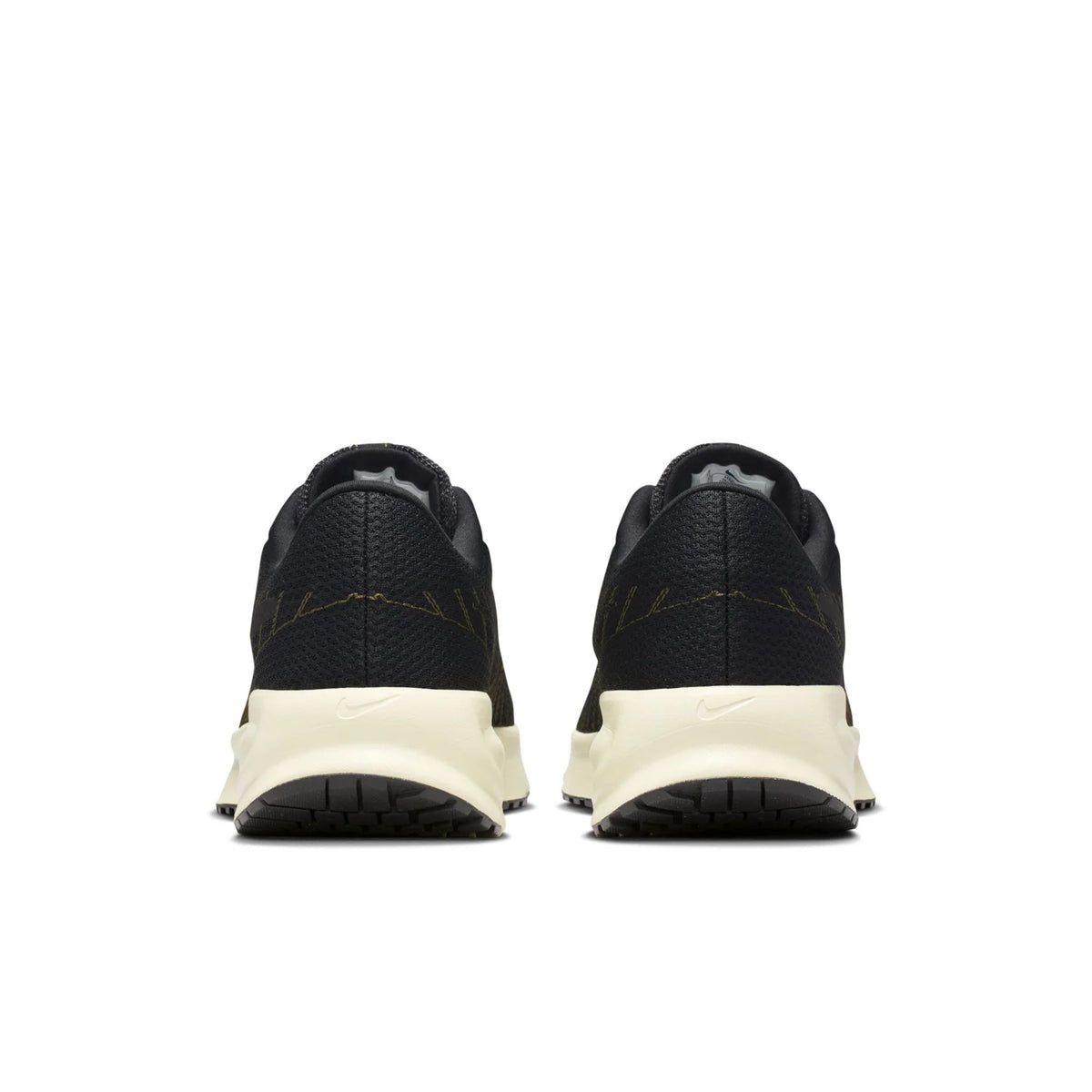 Nike Run Defy Black Running Shoes with Cream Sole