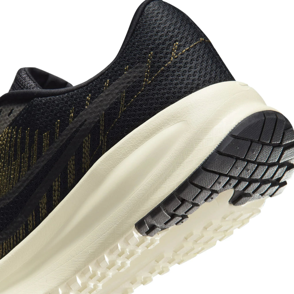 Nike Run Defy Black Running Shoes with Cream Sole
