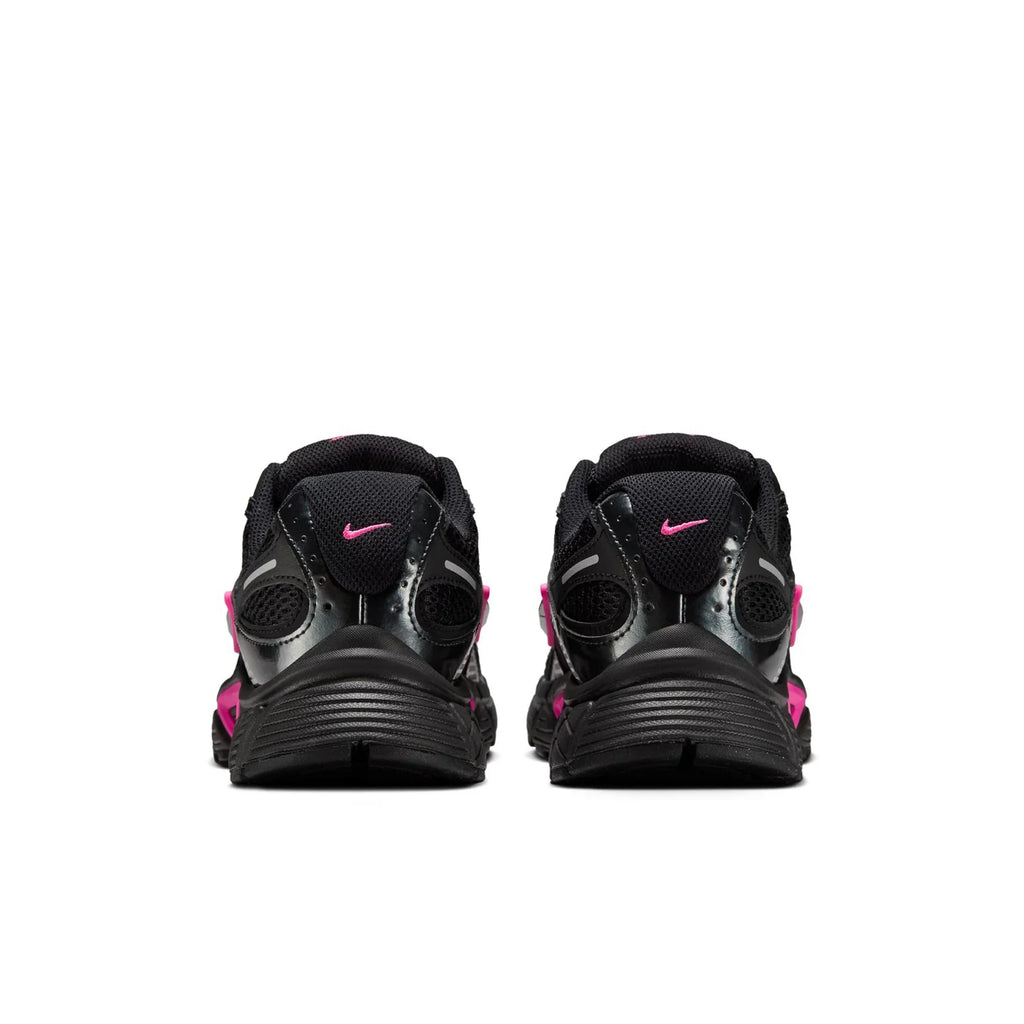 Nike Black Mesh Sneakers with Bright Pink Accents
