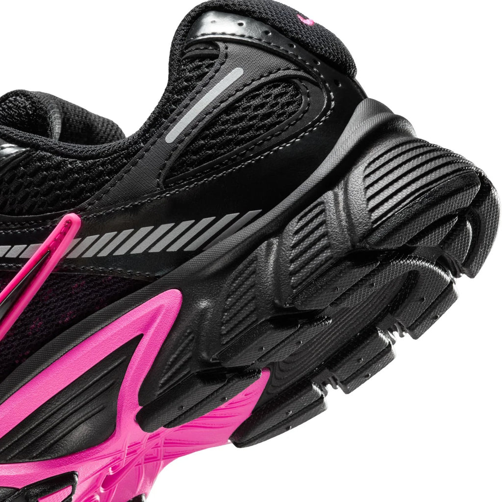 Nike Black Mesh Sneakers with Bright Pink Accents