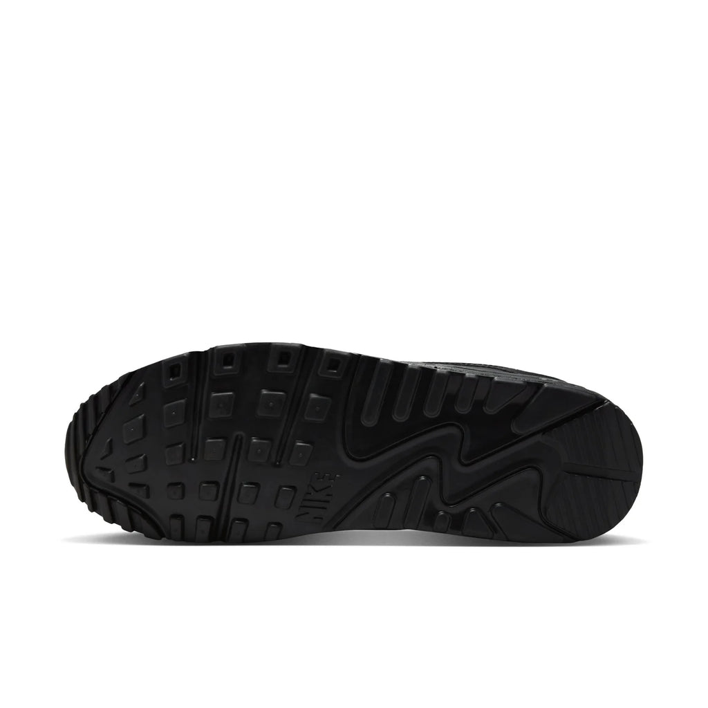 Nike Air Max 90 Black Sneakers with Silver Swoosh