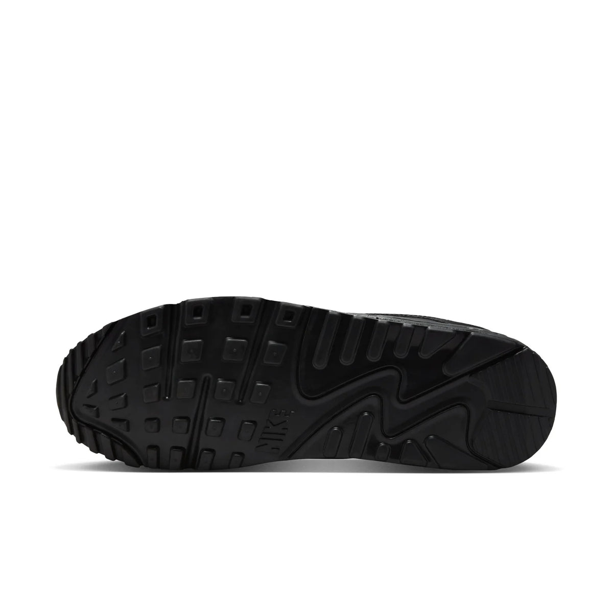 Nike Air Max 90 Black Sneakers with Silver Swoosh