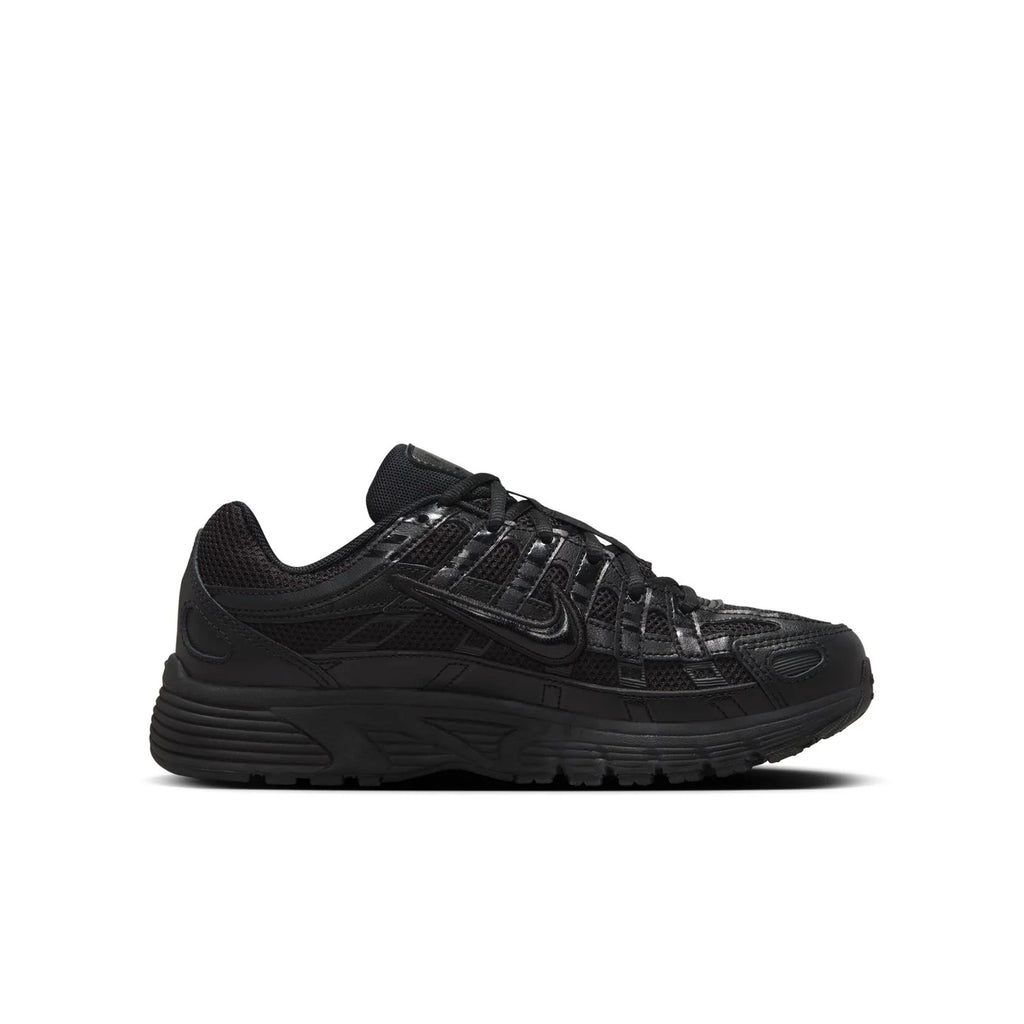Nike All-Black Layered Mesh Sneakers with Chunky Sole