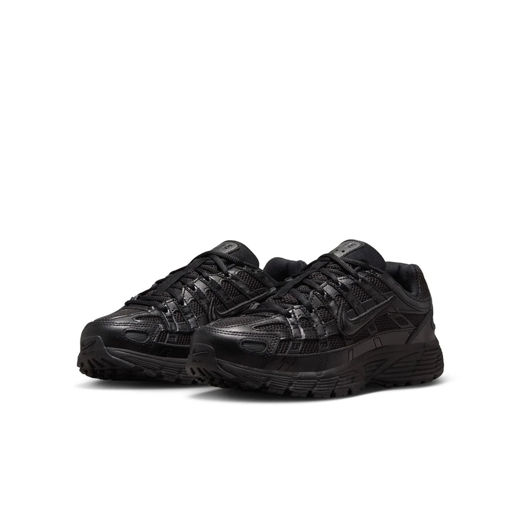 Nike All-Black Layered Mesh Sneakers with Chunky Sole