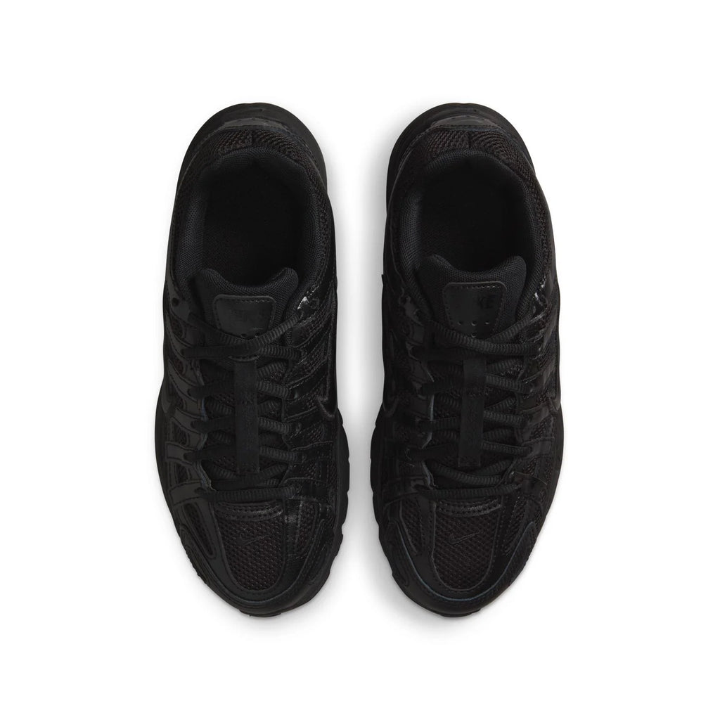 Nike All-Black Layered Mesh Sneakers with Chunky Sole