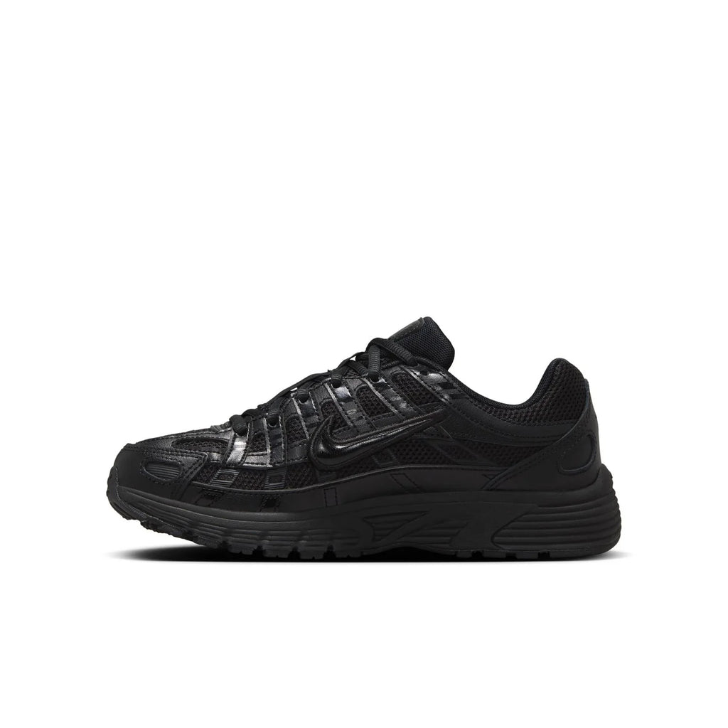Nike All-Black Layered Mesh Sneakers with Chunky Sole