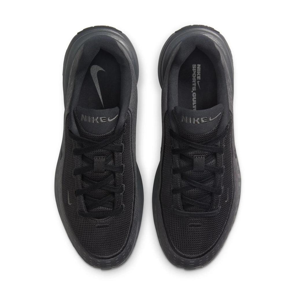 Nike All-Black Mesh Sneakers with Sculpted Sole