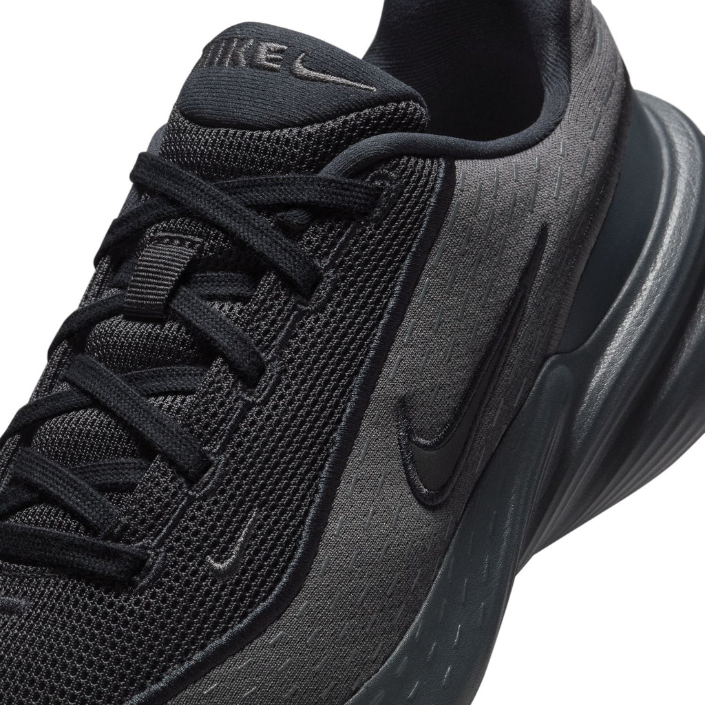 Nike All-Black Mesh Sneakers with Sculpted Sole
