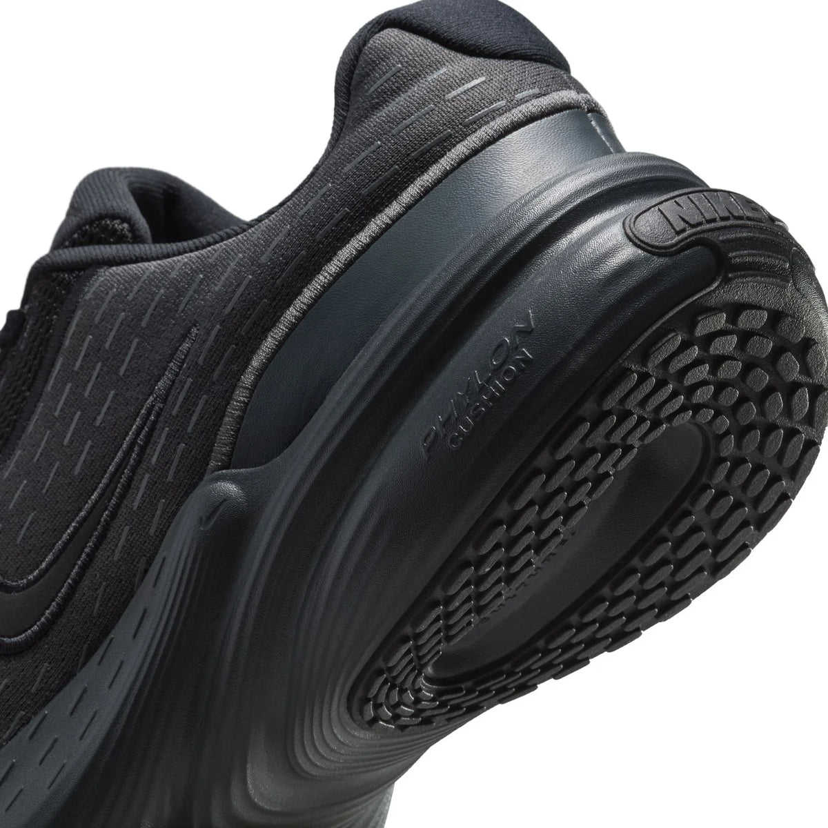 Nike All-Black Mesh Sneakers with Sculpted Sole