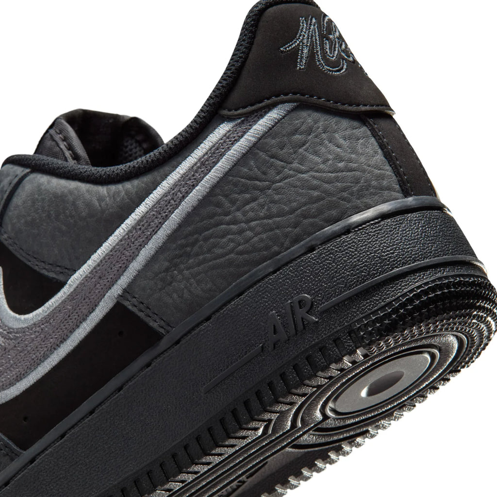 Nike Air Force 1 Low Black and Gray Sneakers