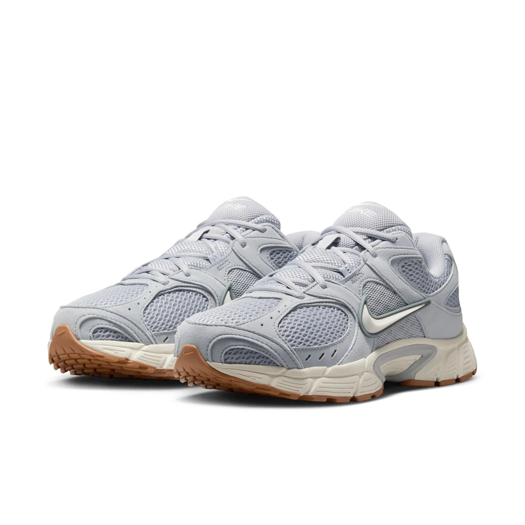Nike Light Grey Mesh Sneakers with Gum Outsole