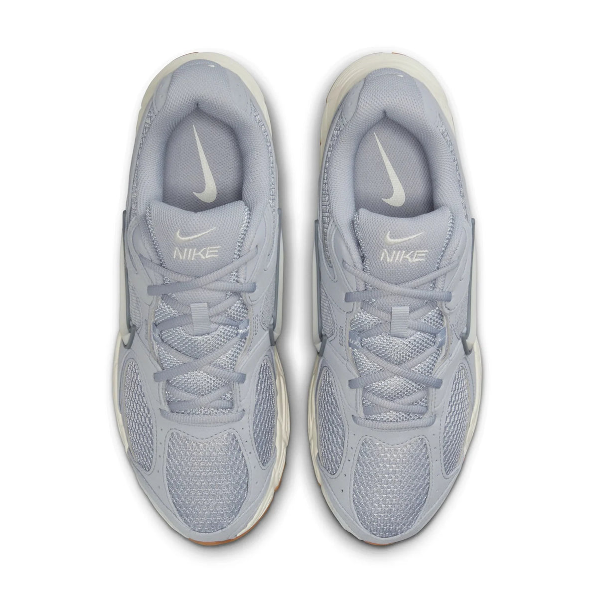 Nike Light Grey Mesh Sneakers with Gum Outsole