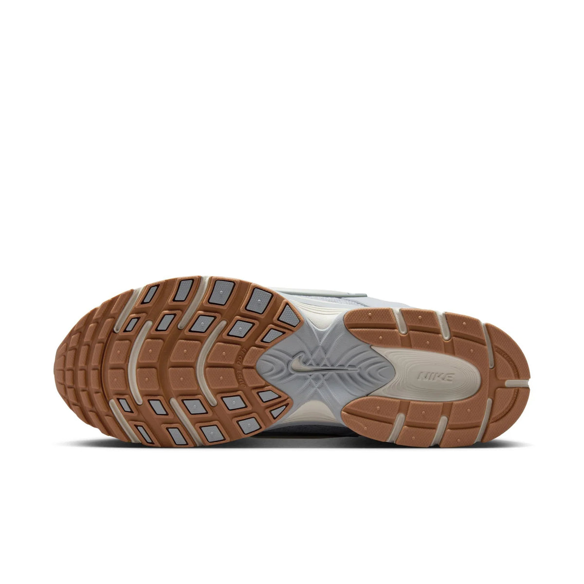 Nike Light Grey Mesh Sneakers with Gum Outsole