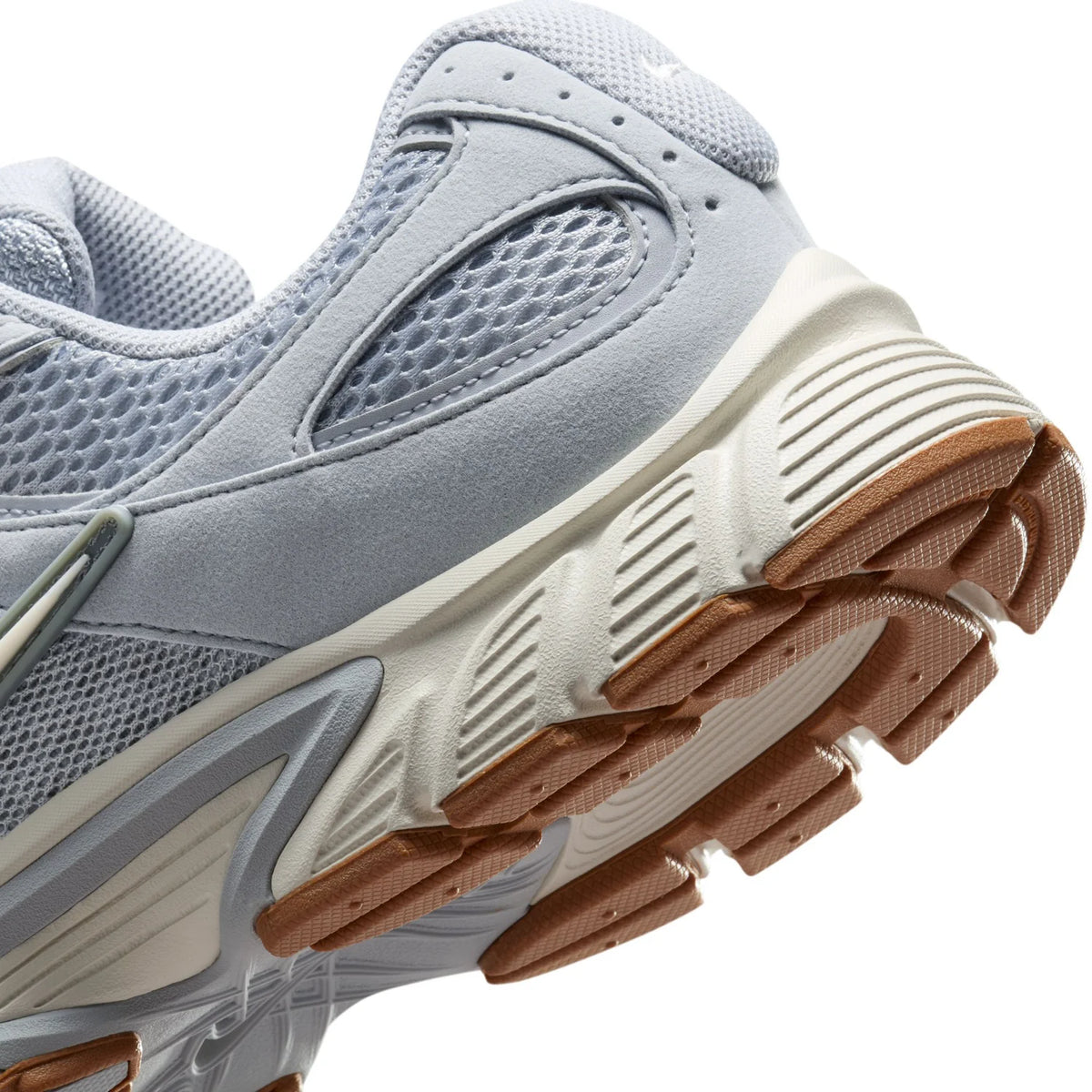 Nike Light Grey Mesh Sneakers with Gum Outsole