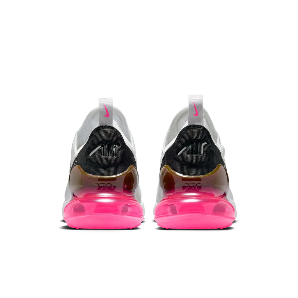 Nike Air Max 270 Light Gray Sneakers with Pink Air Unit