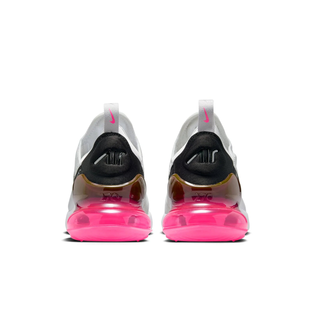 Nike Air Max 270 Light Gray Sneakers with Pink Air Unit