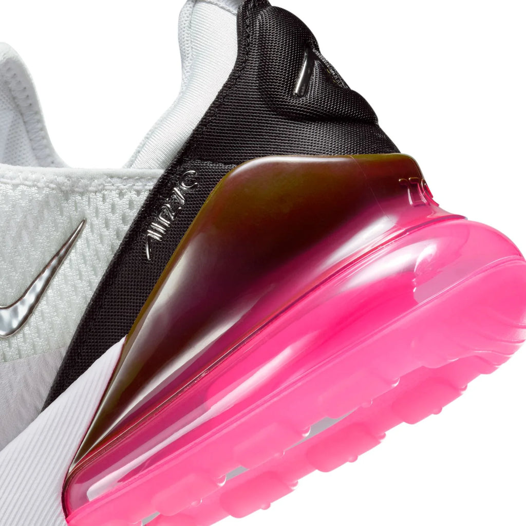 Nike Air Max 270 Light Gray Sneakers with Pink Air Unit