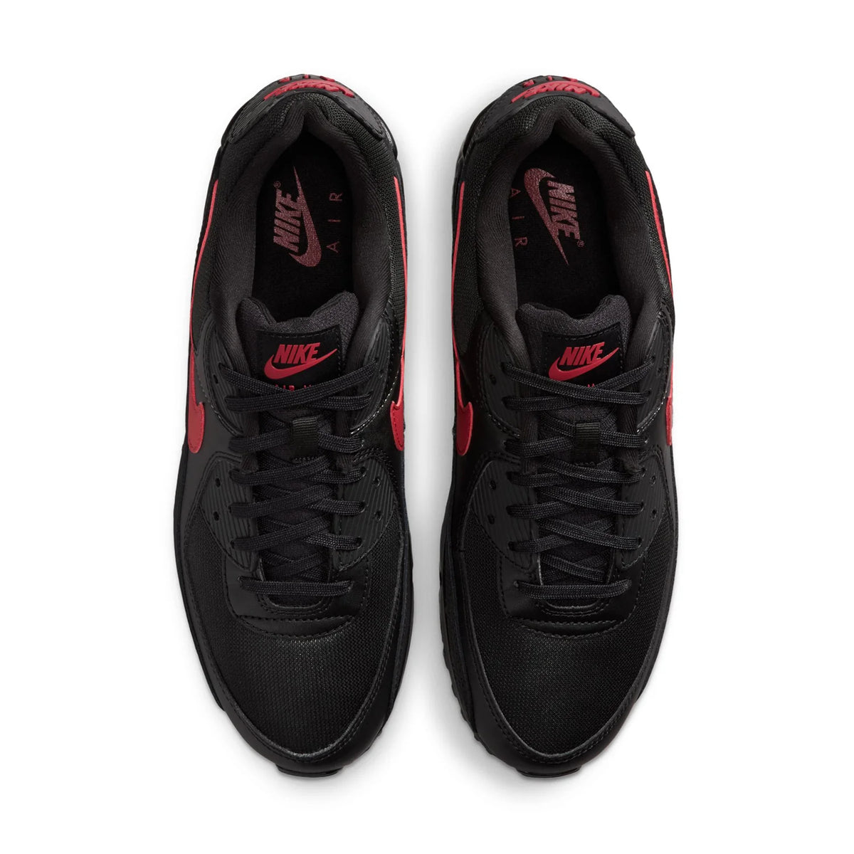 Nike Air Max 90 Black and Red Sneakers
