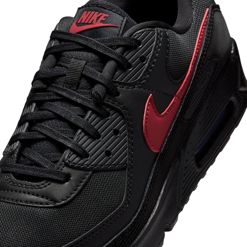 Nike Air Max 90 Black and Red Sneakers