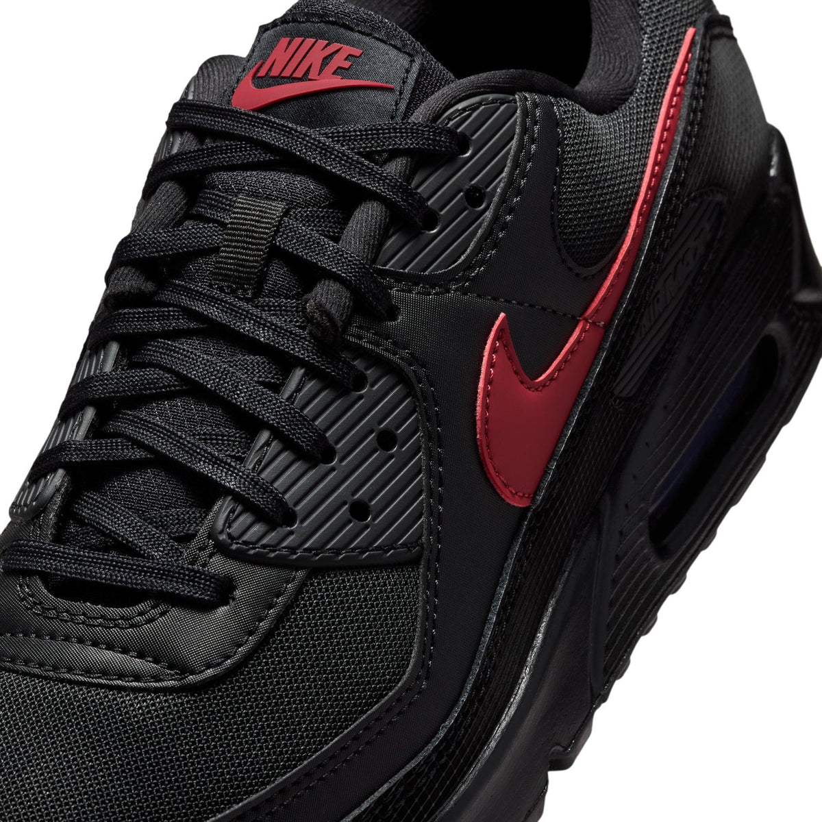 Nike Air Max 90 Black and Red Sneakers