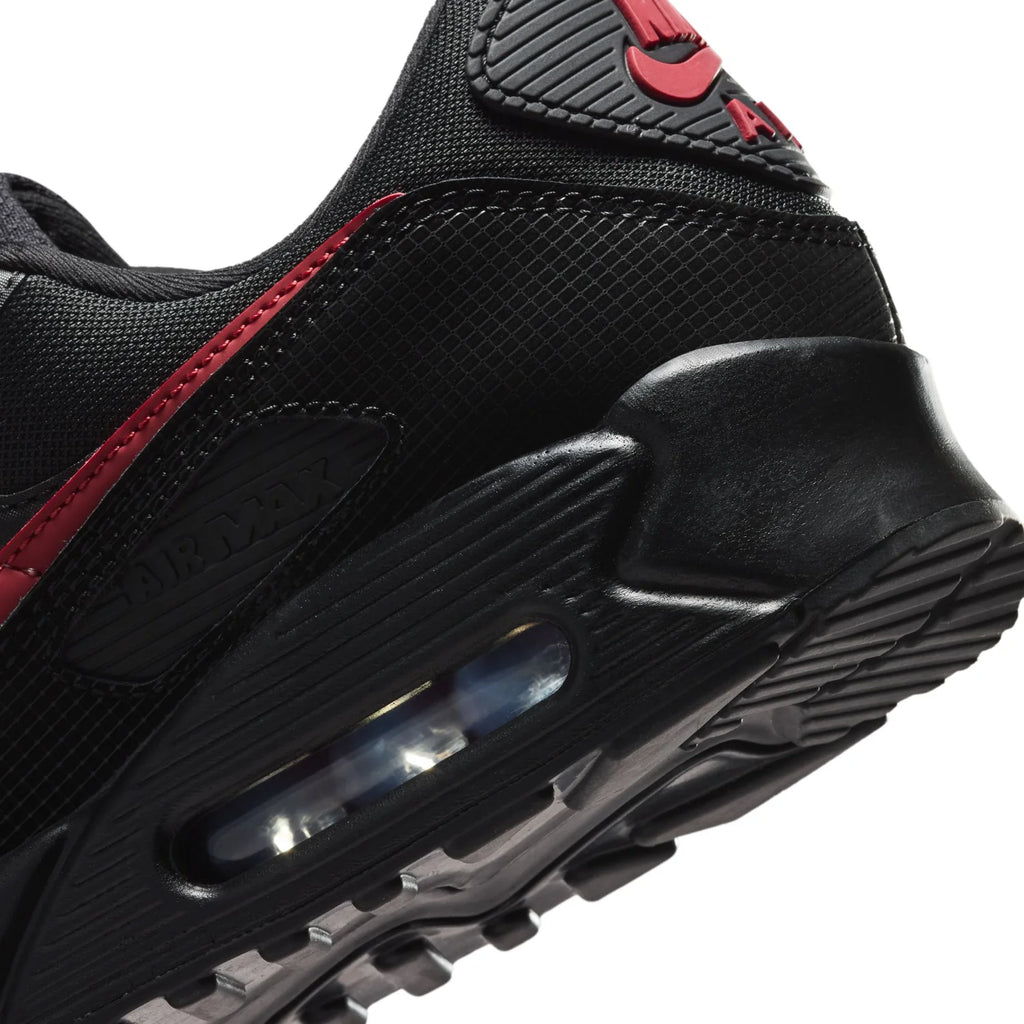 Nike Air Max 90 Black and Red Sneakers