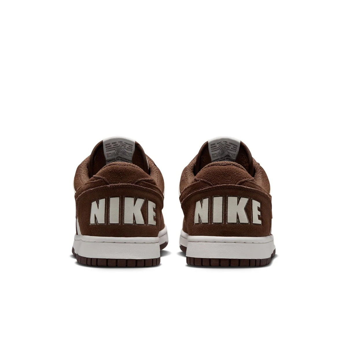 Nike Brown and White Low-Top Sneakers