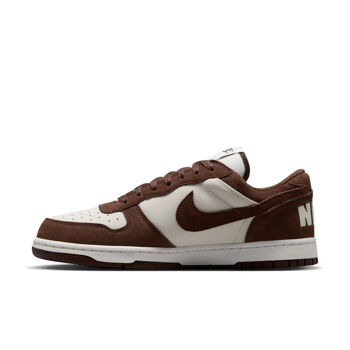 Nike Brown and White Low-Top Sneakers
