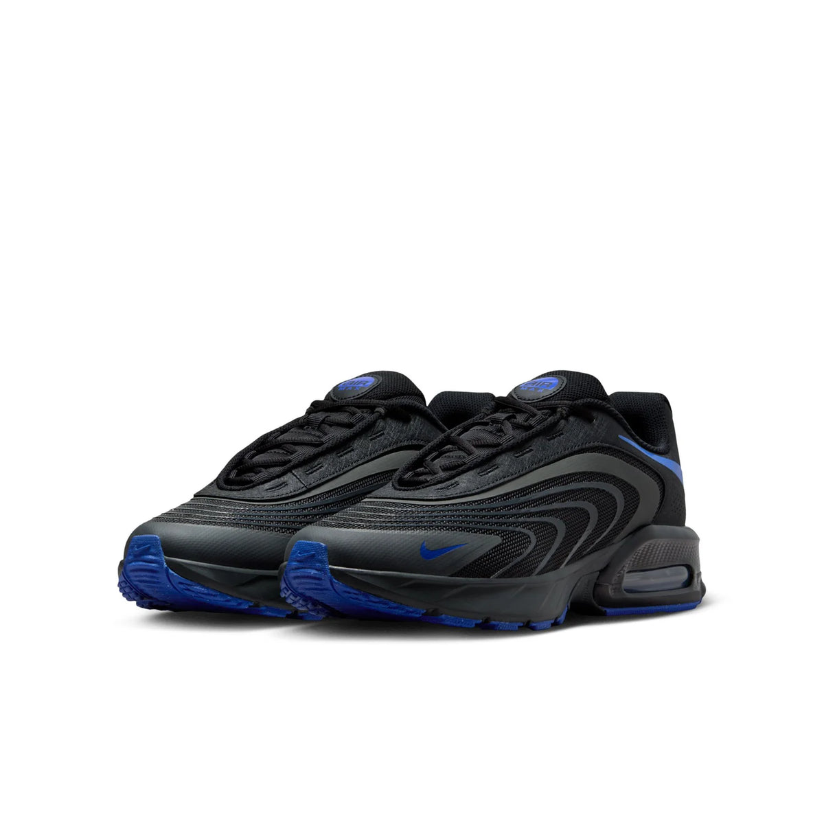 Nike Air Max Black Sneakers with Blue Accents