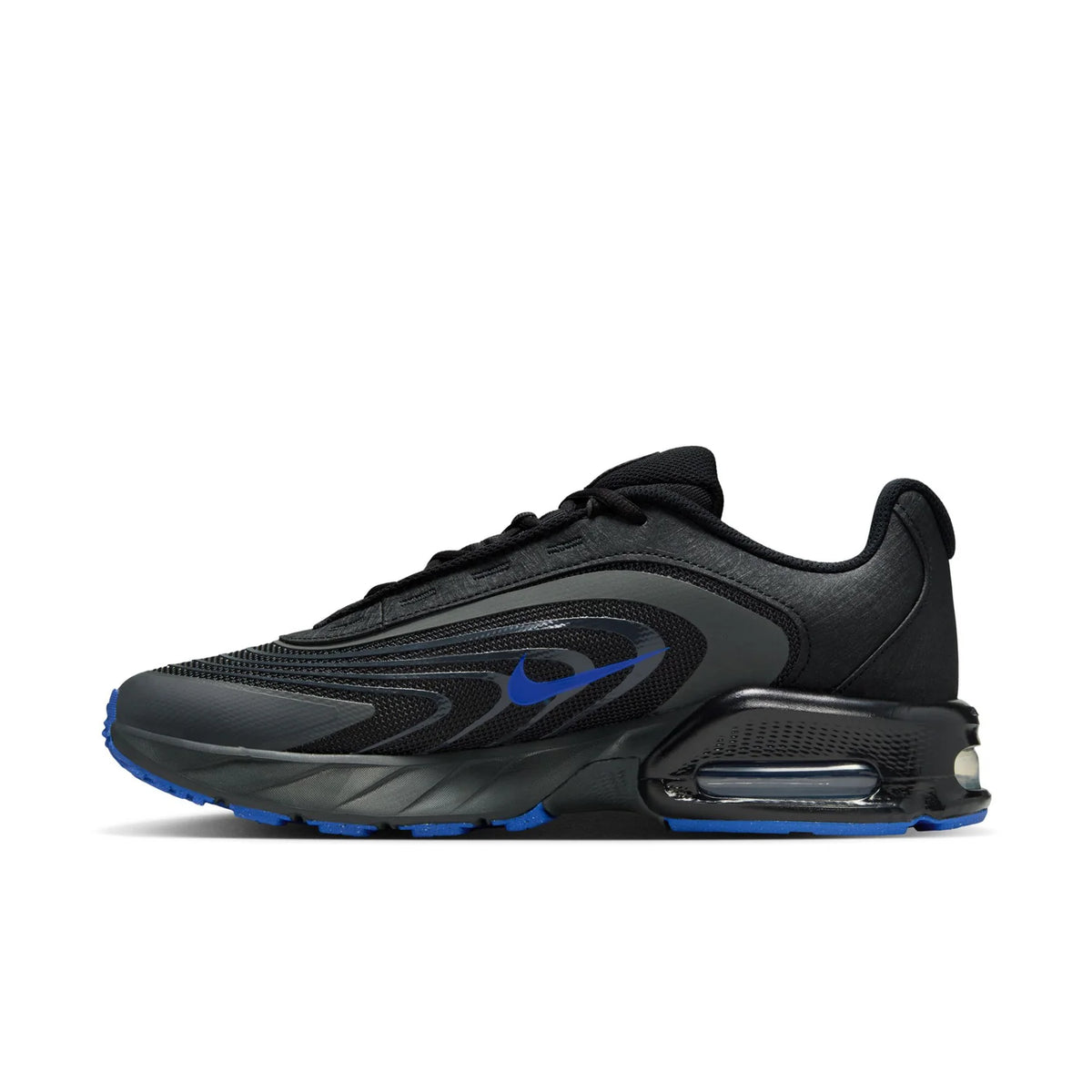 Nike Air Max Black Sneakers with Blue Accents