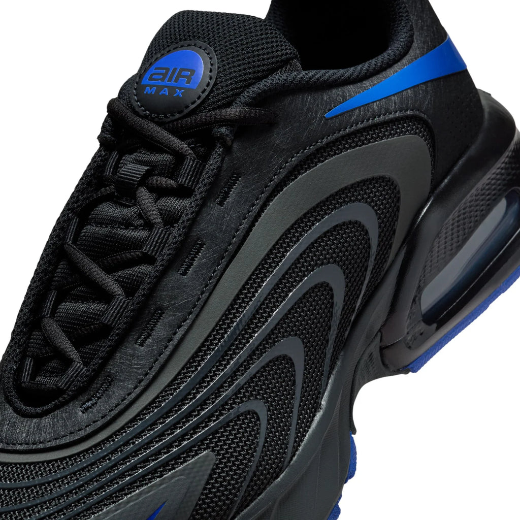 Nike Air Max Black Sneakers with Blue Accents
