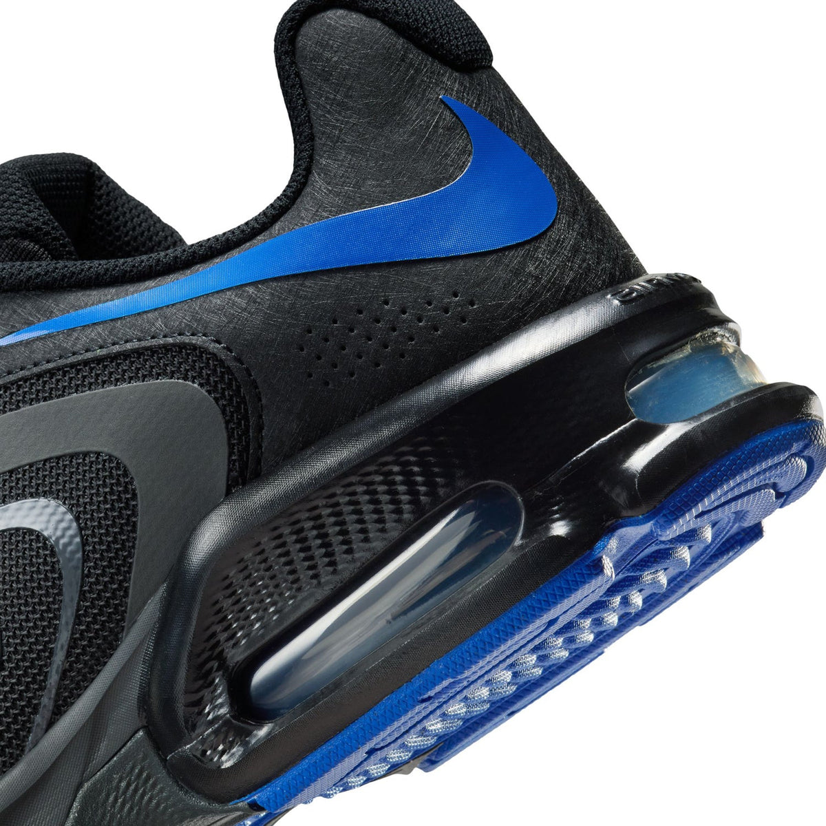Nike Air Max Black Sneakers with Blue Accents