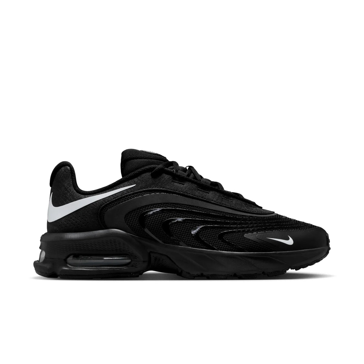 Nike Air Max Black Sneakers with White Swoosh Accents