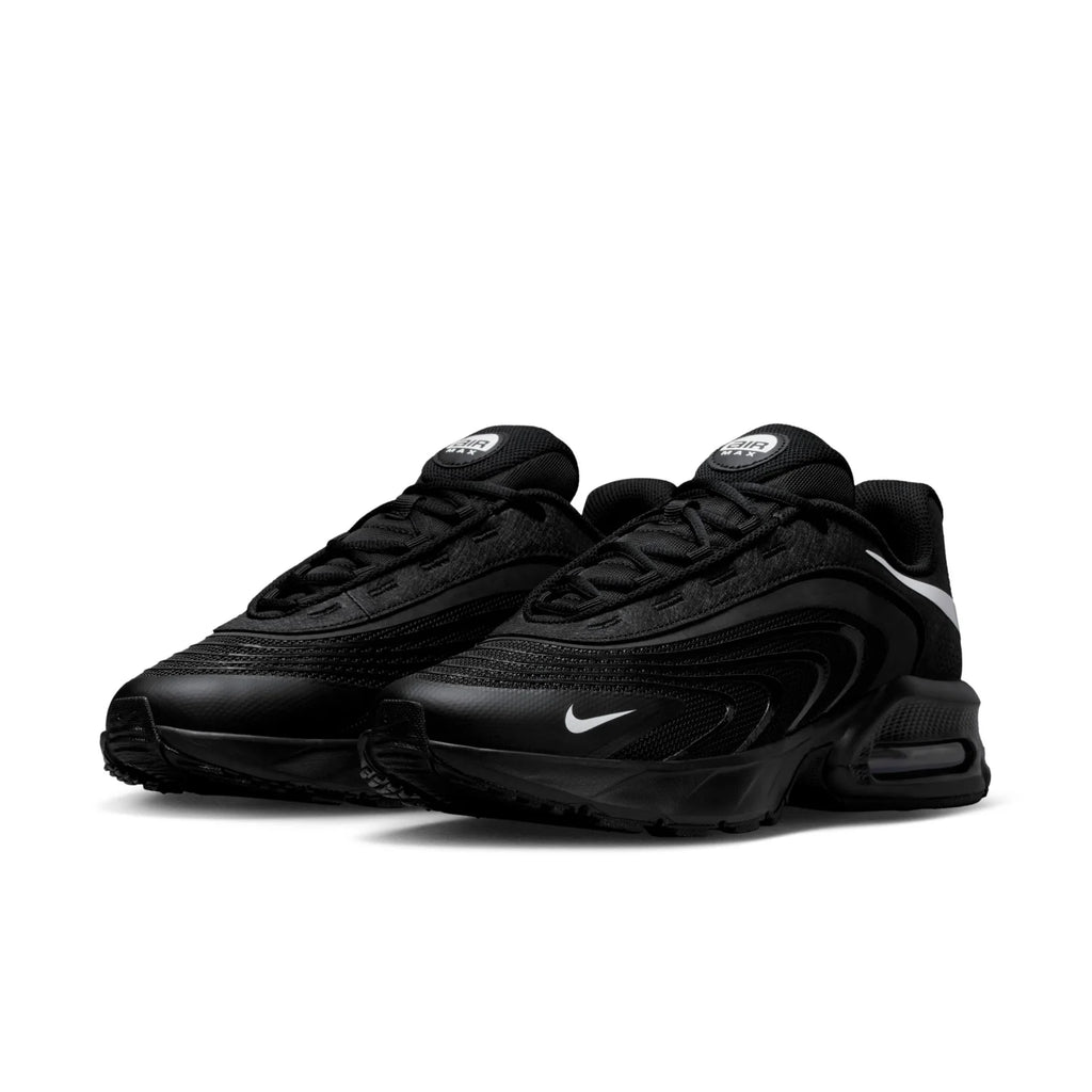 Nike Air Max Black Sneakers with White Swoosh Accents