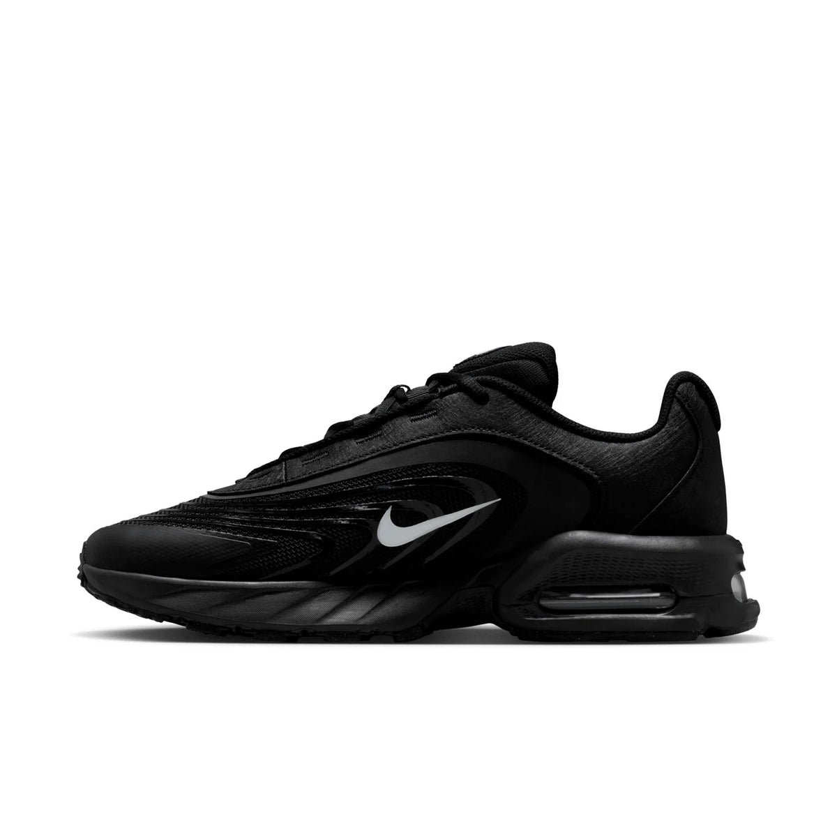 Nike Air Max Black Sneakers with White Swoosh Accents