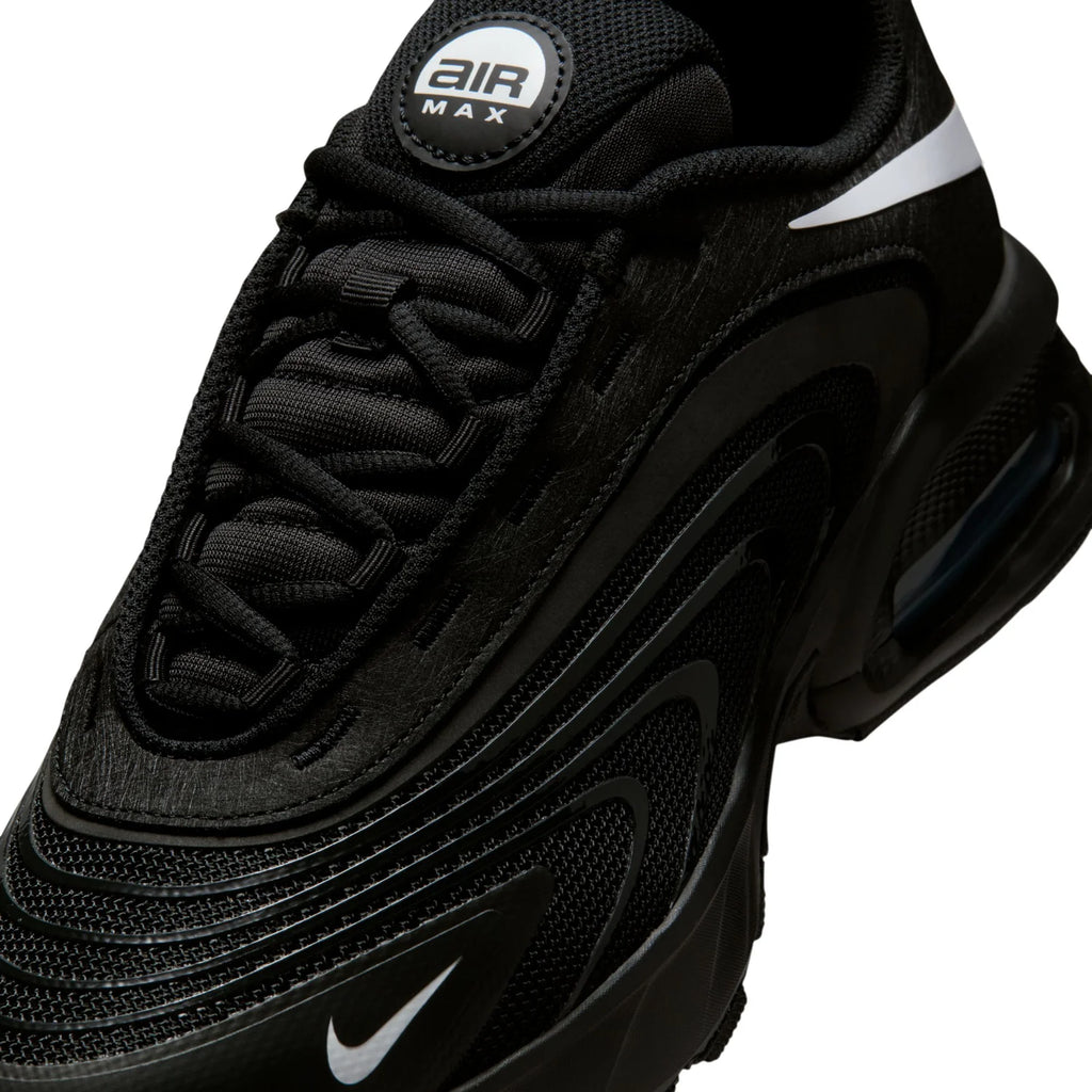 Nike Air Max Black Sneakers with White Swoosh Accents