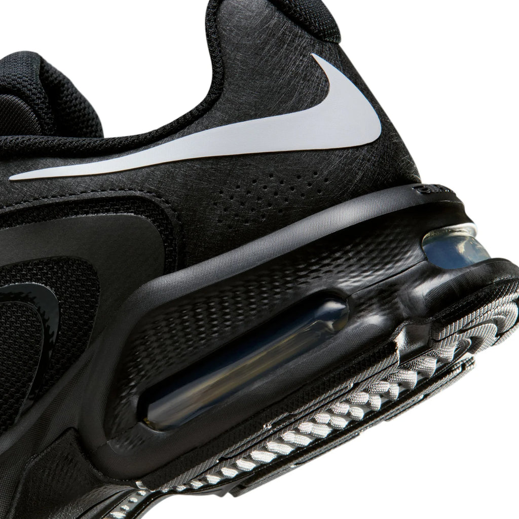 Nike Air Max Black Sneakers with White Swoosh Accents